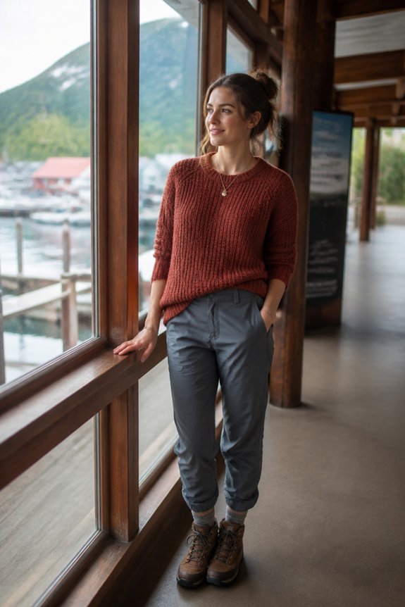 cozy outdoor adventure outfit