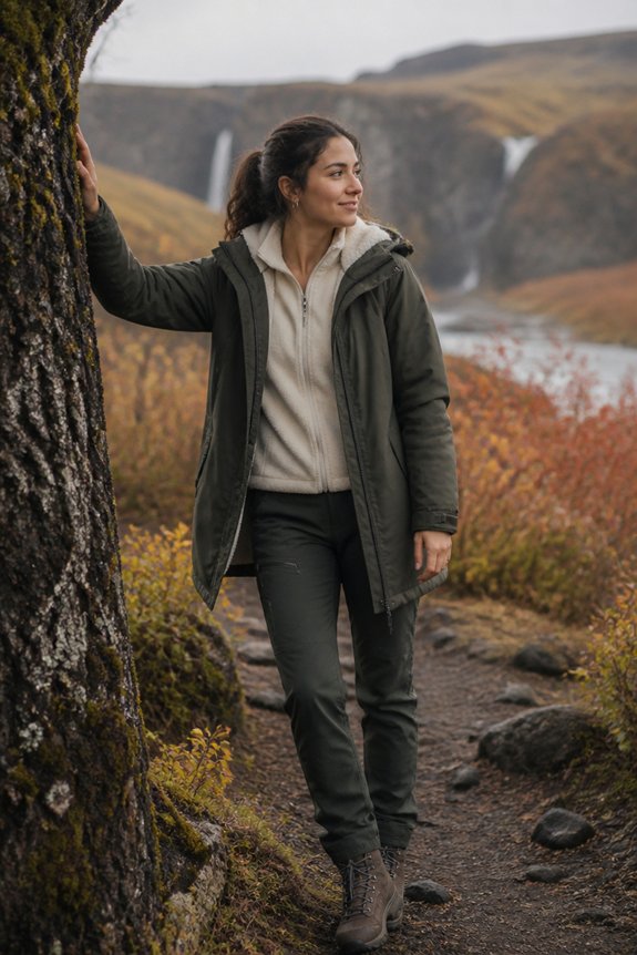 cozy waterproof trekking outfit