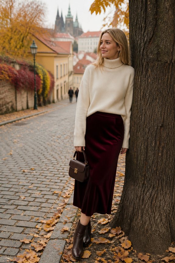 elegant autumn cozy outfit