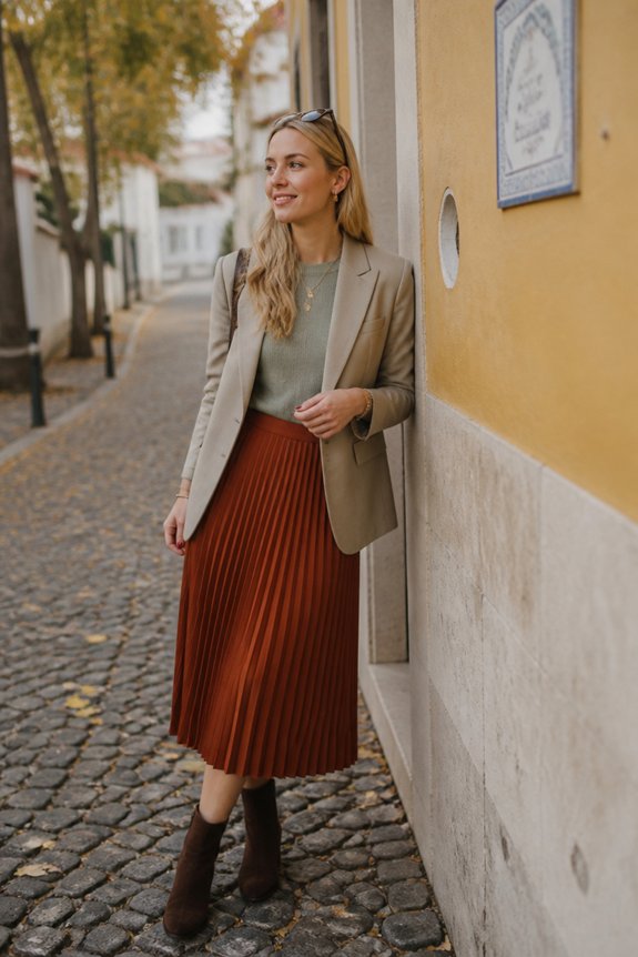 elegant autumn layering ensemble