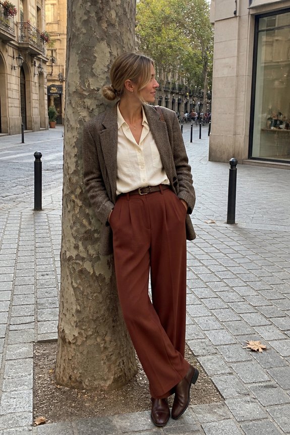 elegant autumn layering ensemble