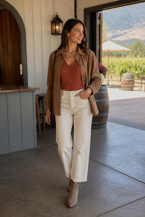 elegant autumn vineyard attire