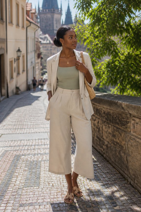 elegant breezy casual ensemble