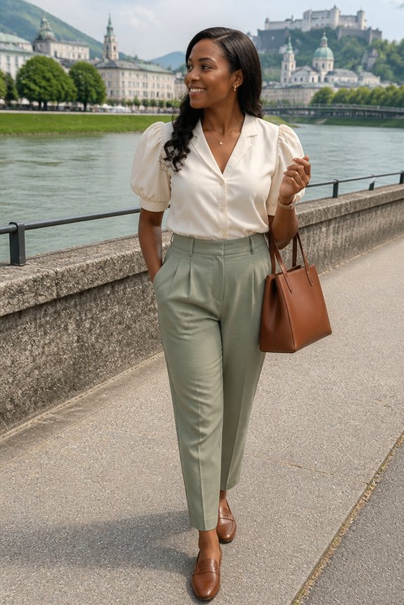 elegant casual daytime outfit