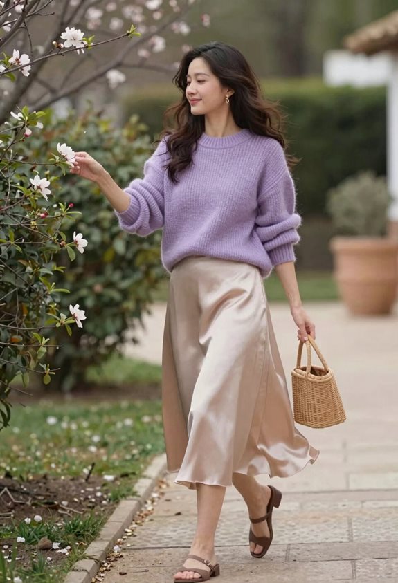 elegant casual knit ensemble