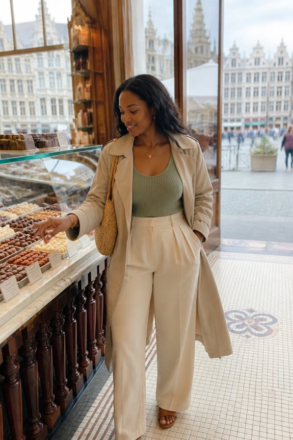 elegant casual layered outfit