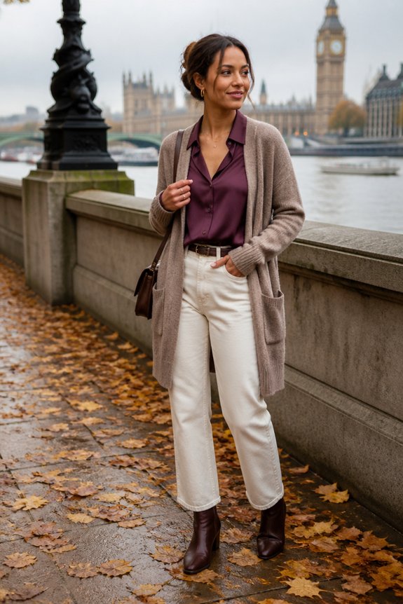 elegant casual layered outfit