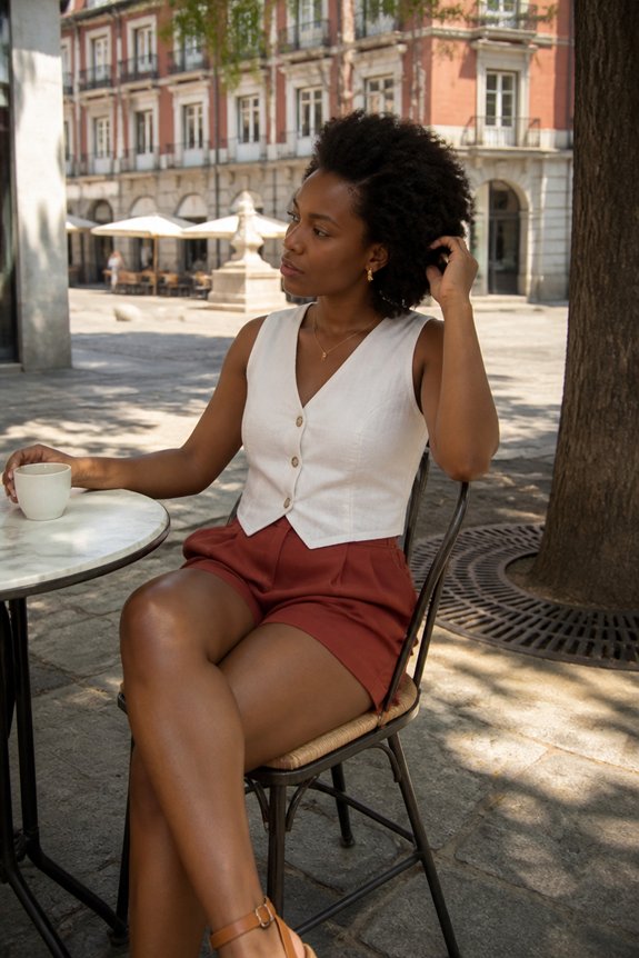 elegant casual summer ensemble