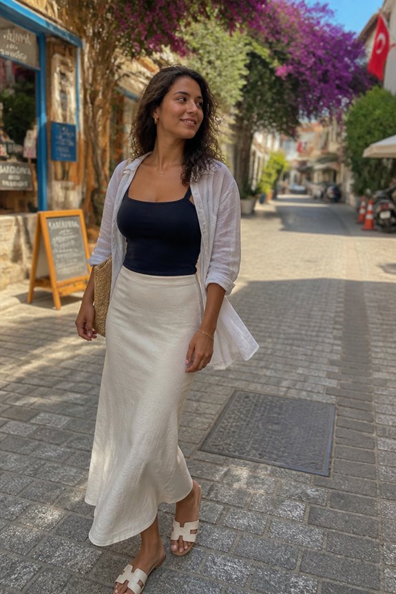 elegant city summer outfit