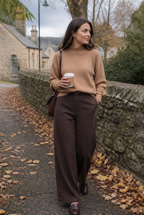 elegant cozy autumn ensemble