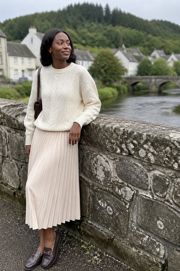 elegant cozy autumn outfit