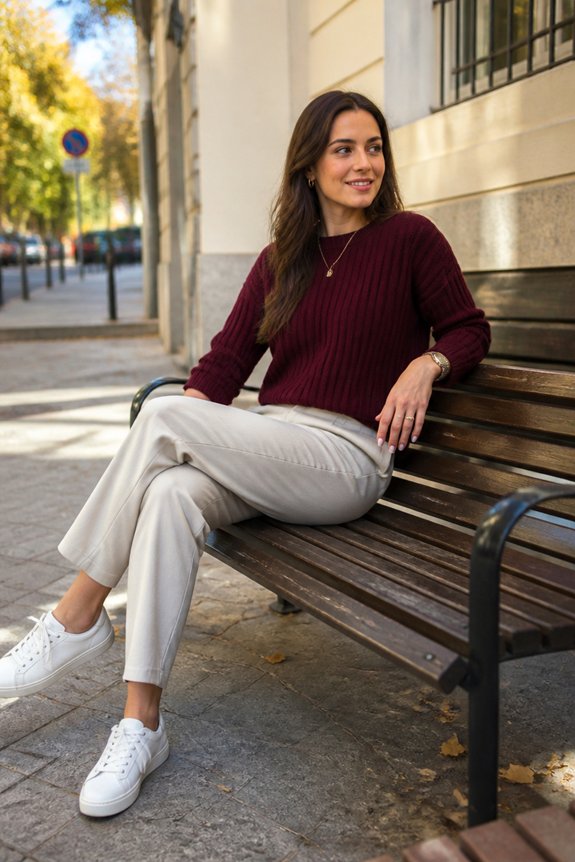 elegant cozy casual look