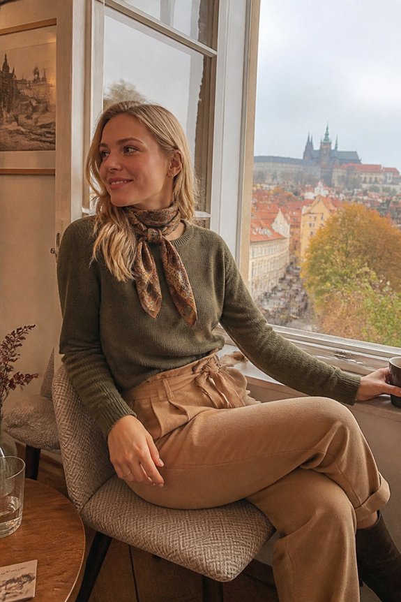 elegant cozy chic ensemble