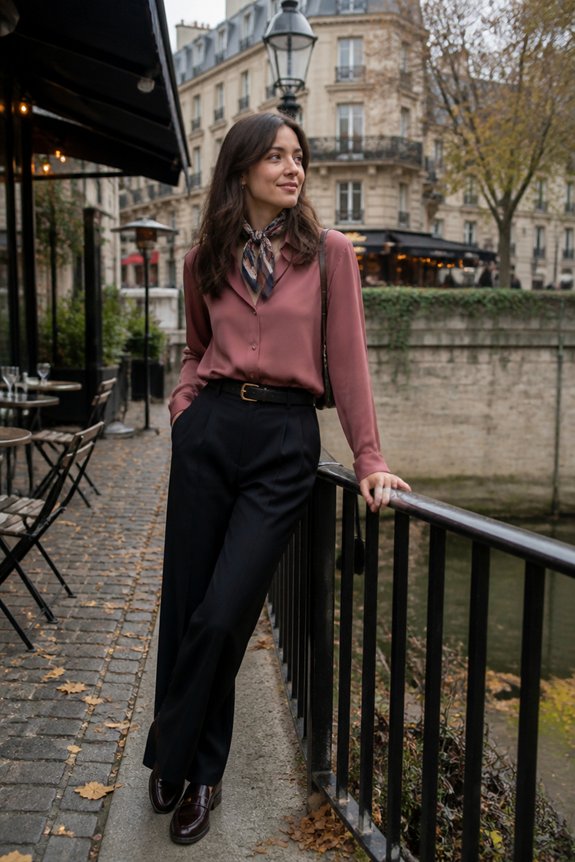 elegant dusty rose ensemble