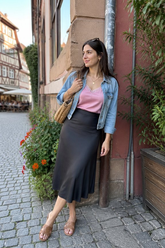 elegant dusty rose ensemble