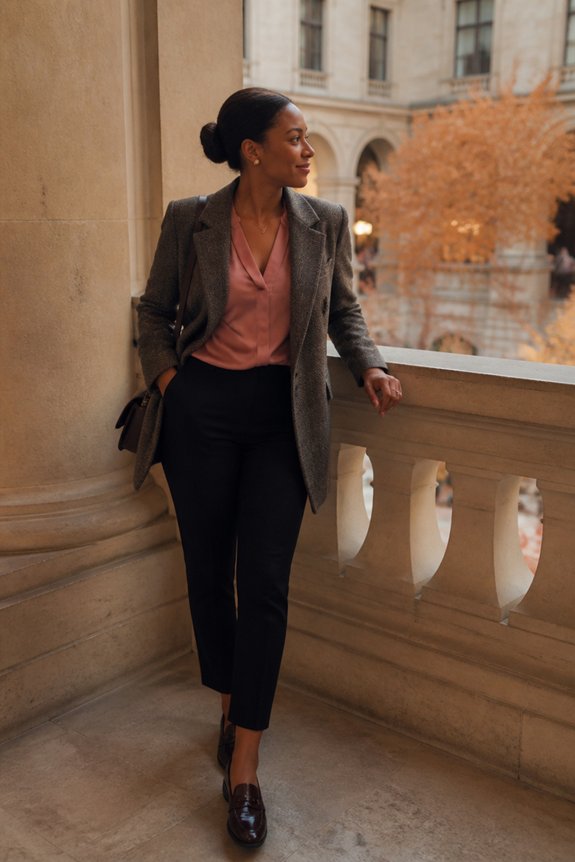 elegant feminine professional attire