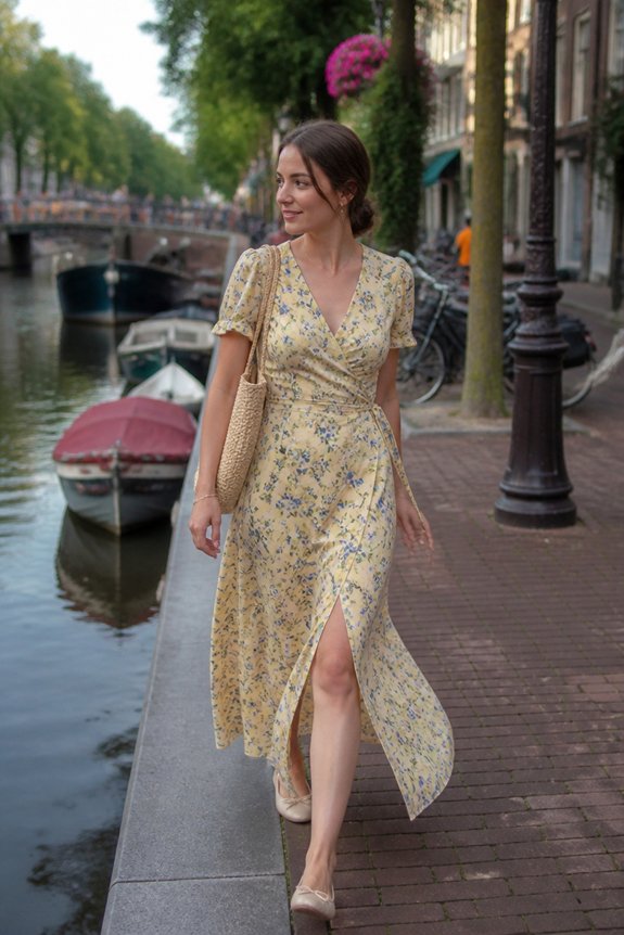 elegant floral summer outfit