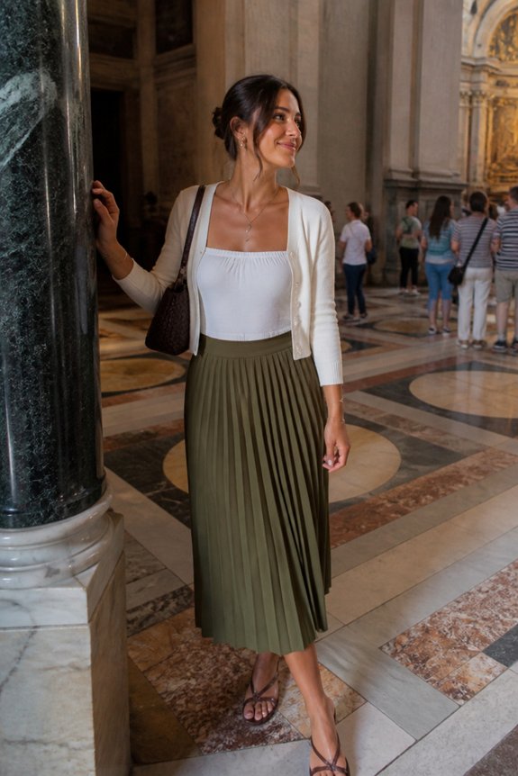 elegant layered autumn outfit