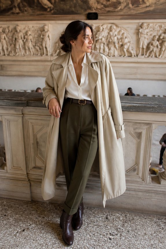 elegant layered daytime outfit