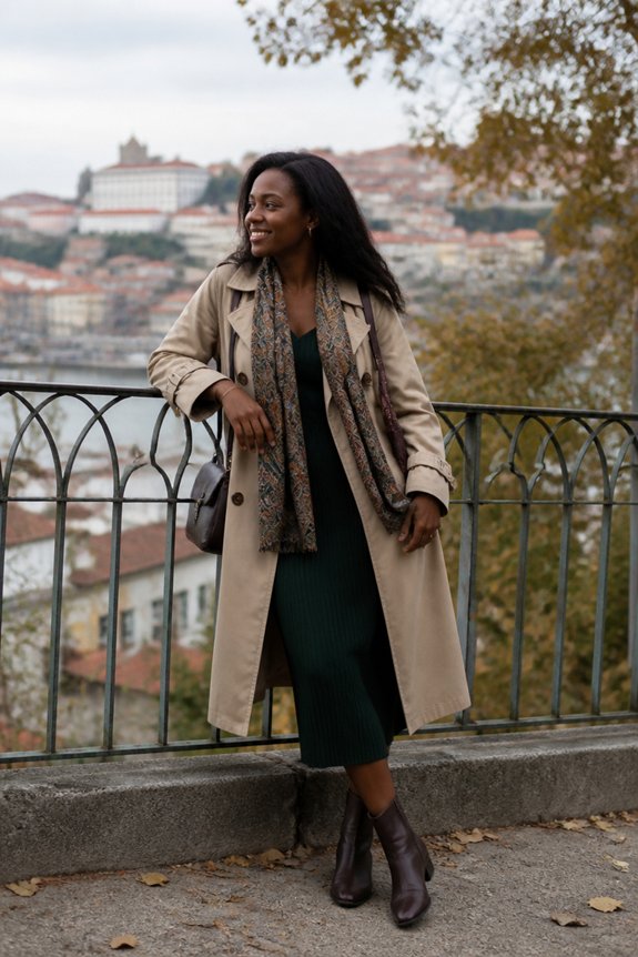 elegant layered fall ensemble
