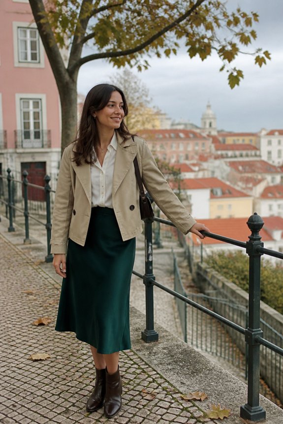 elegant layered fall outfit
