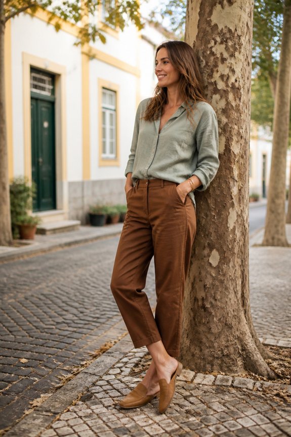 elegant linen chic ensemble