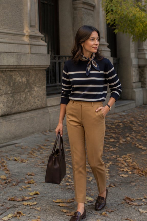elegant nautical inspired ensemble