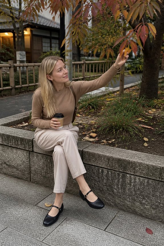 elegant neutral casual outfit