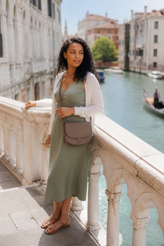 elegant sage green ensemble