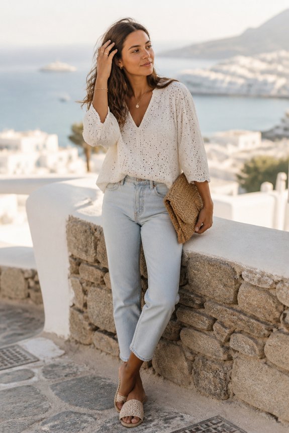 elegant summer casual ensemble