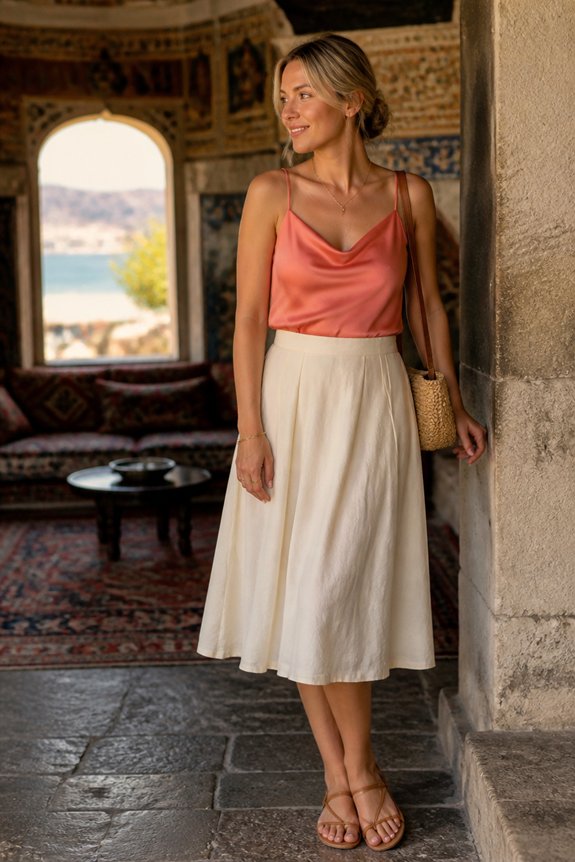 elegant summer casual ensemble