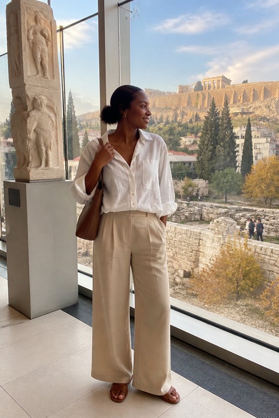 elegant summer casual ensemble