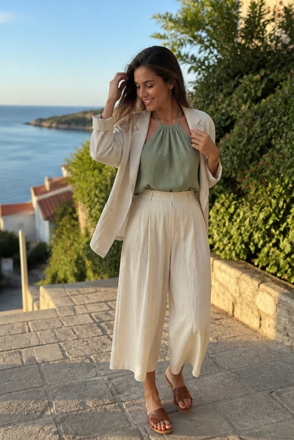 elegant summer layered ensemble