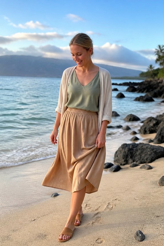elegant summer layered outfit