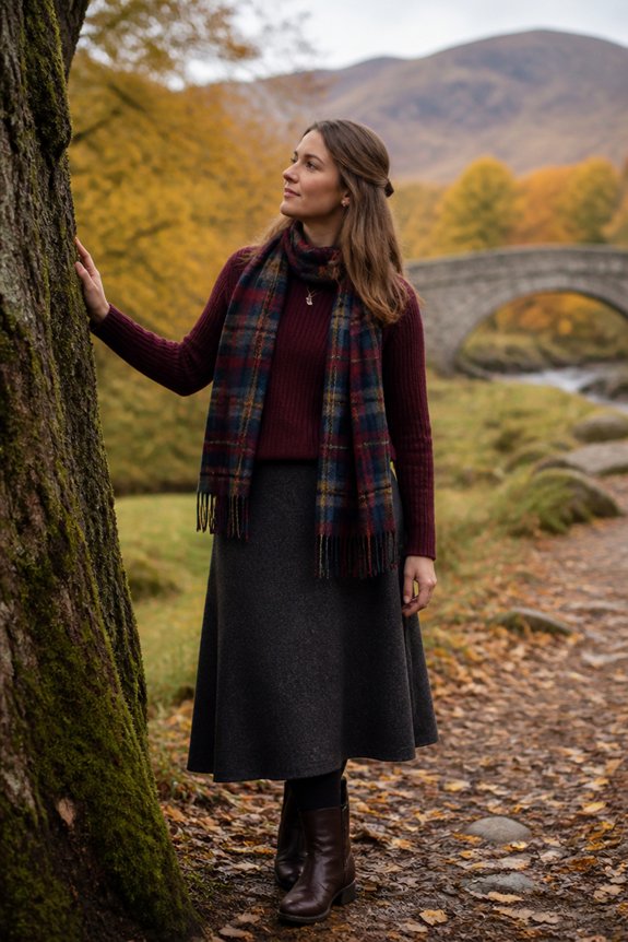 elegant winter layered outfit