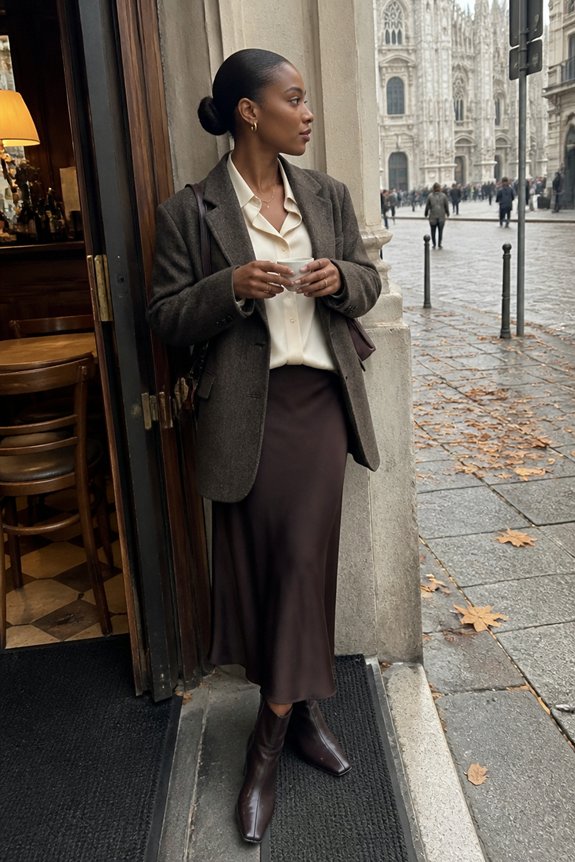elegant winter office attire
