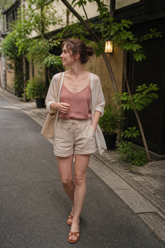 flowy summer casual outfit