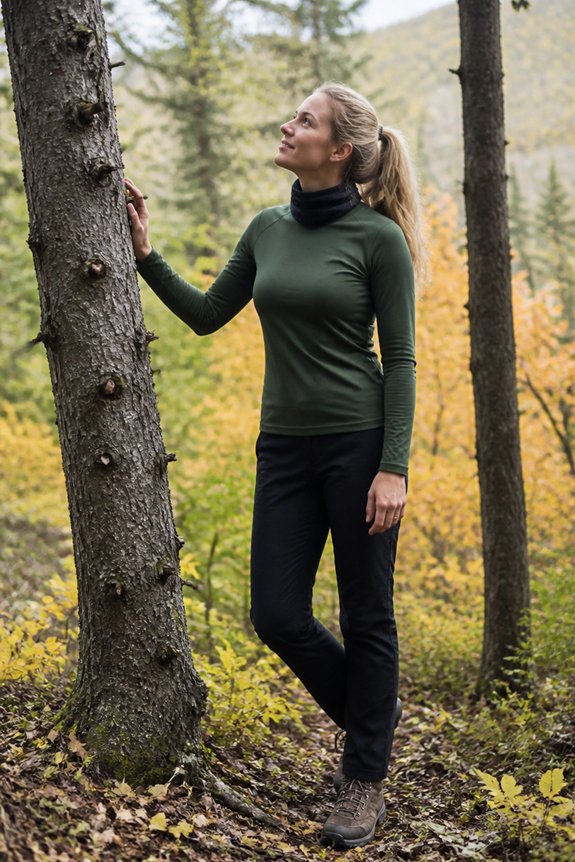green top black pants gaiter
