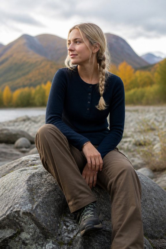 layered autumn outdoor outfit
