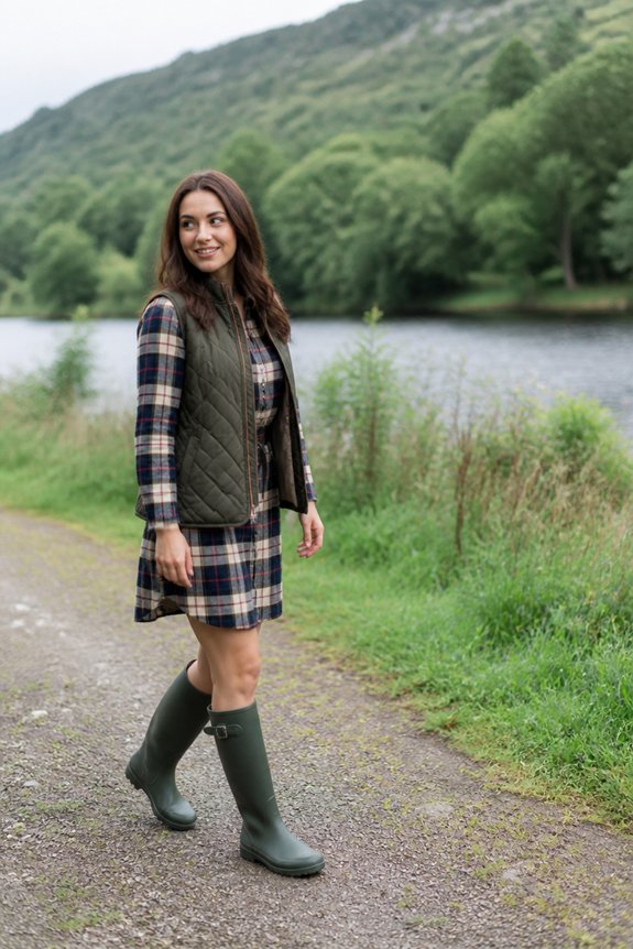 layered autumn outdoor outfit