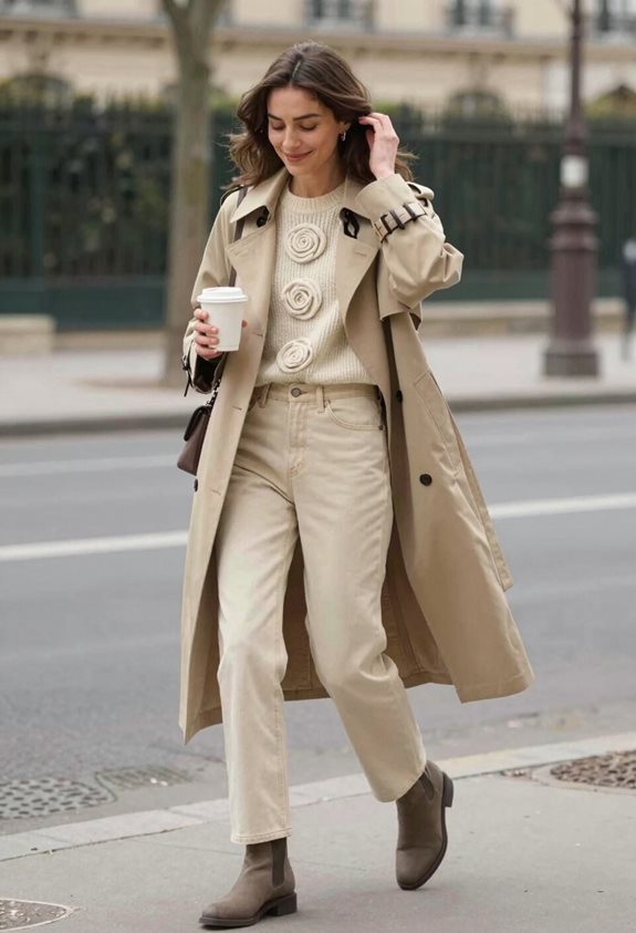 layered chic autumn outfit