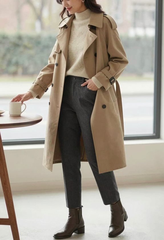 layered chic winter outfit