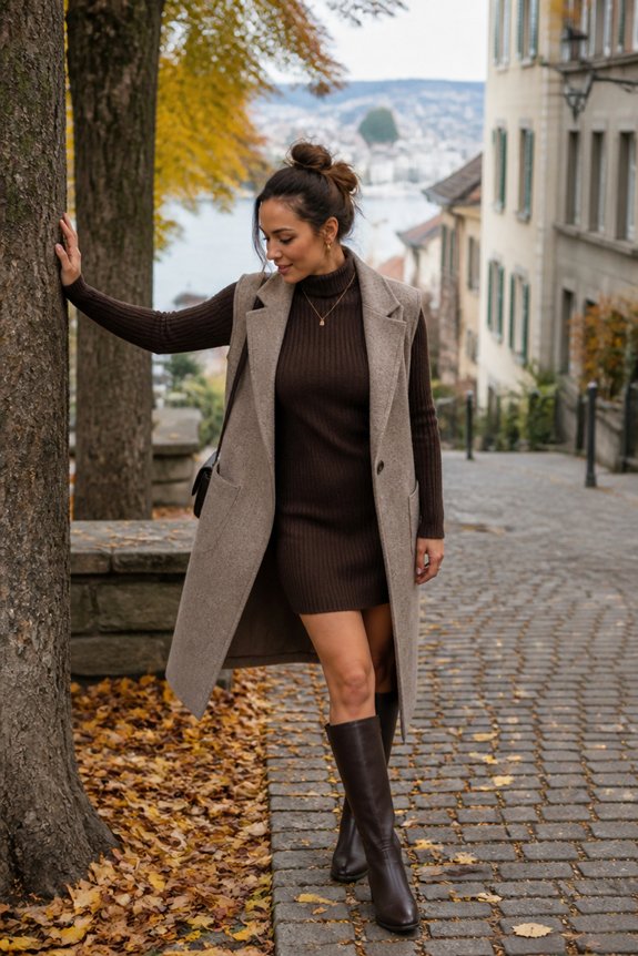 layered cozy winter style
