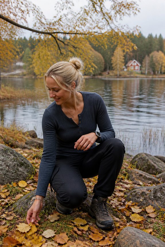 layered outdoor adventure attire