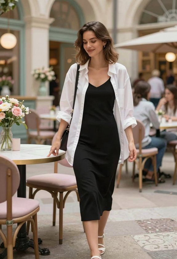 layered stylish summer outfit