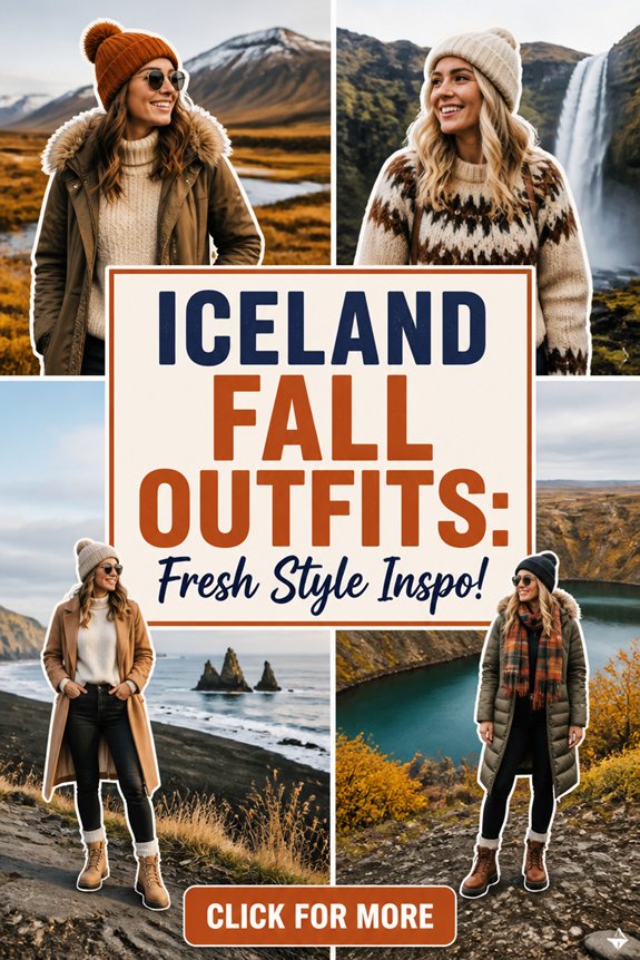 layered warm autumn clothing