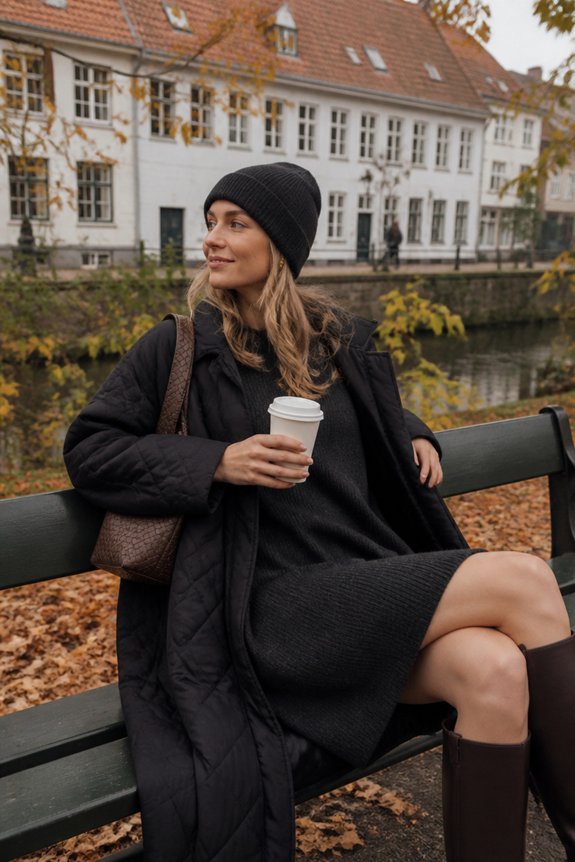 layered winter cozy style