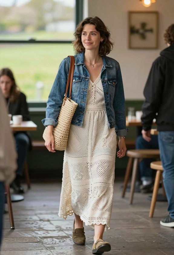maxi dress with jacket