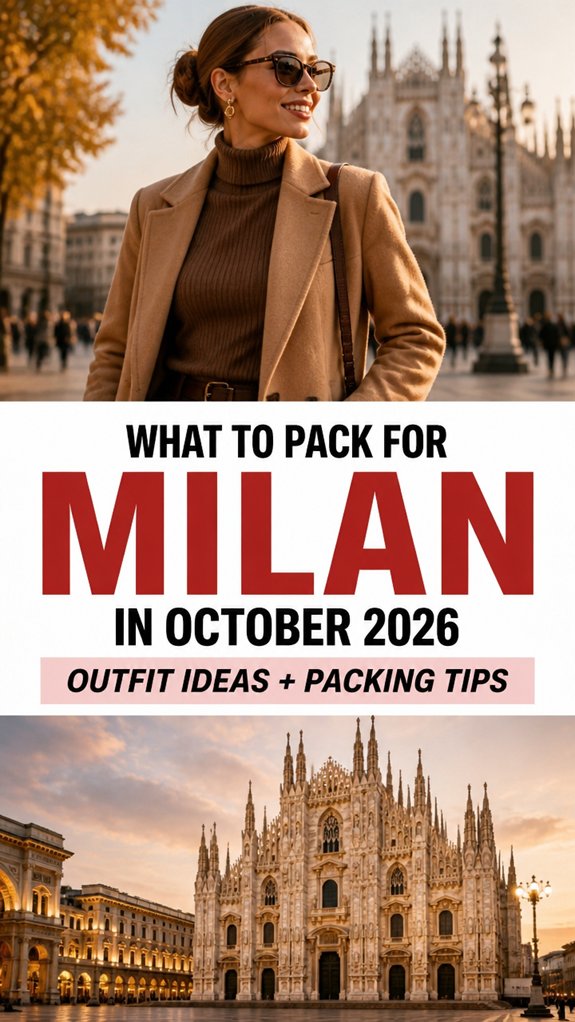 milan october outfit packing