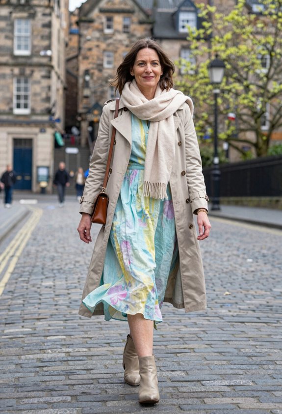 modest layered midi dresses